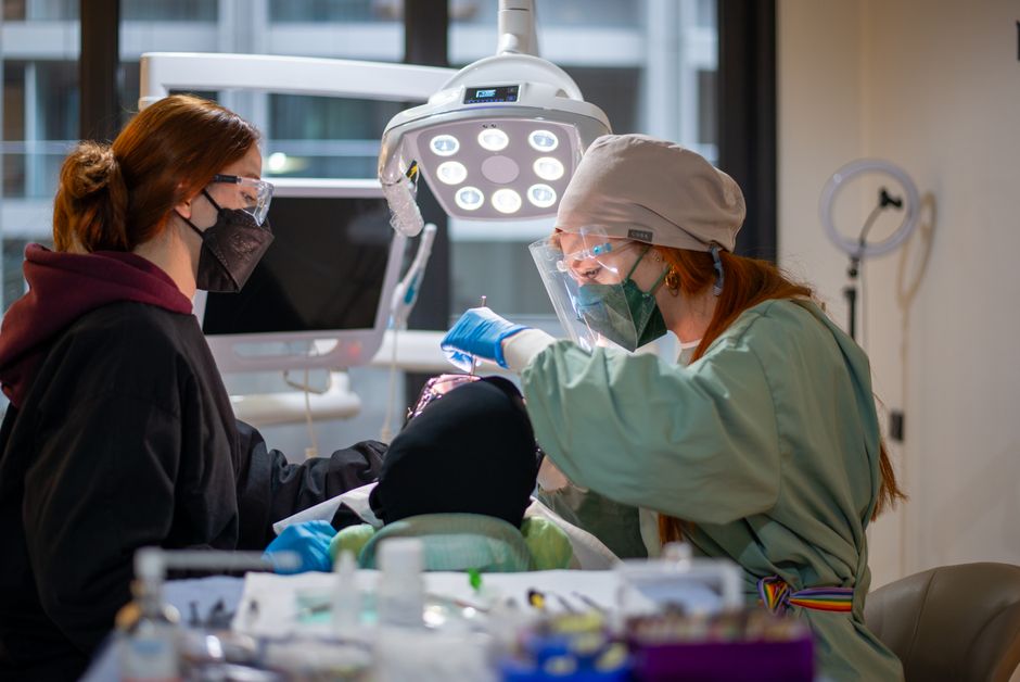 Patient with severe toothache waiting to see a same day dentist in Kitchener